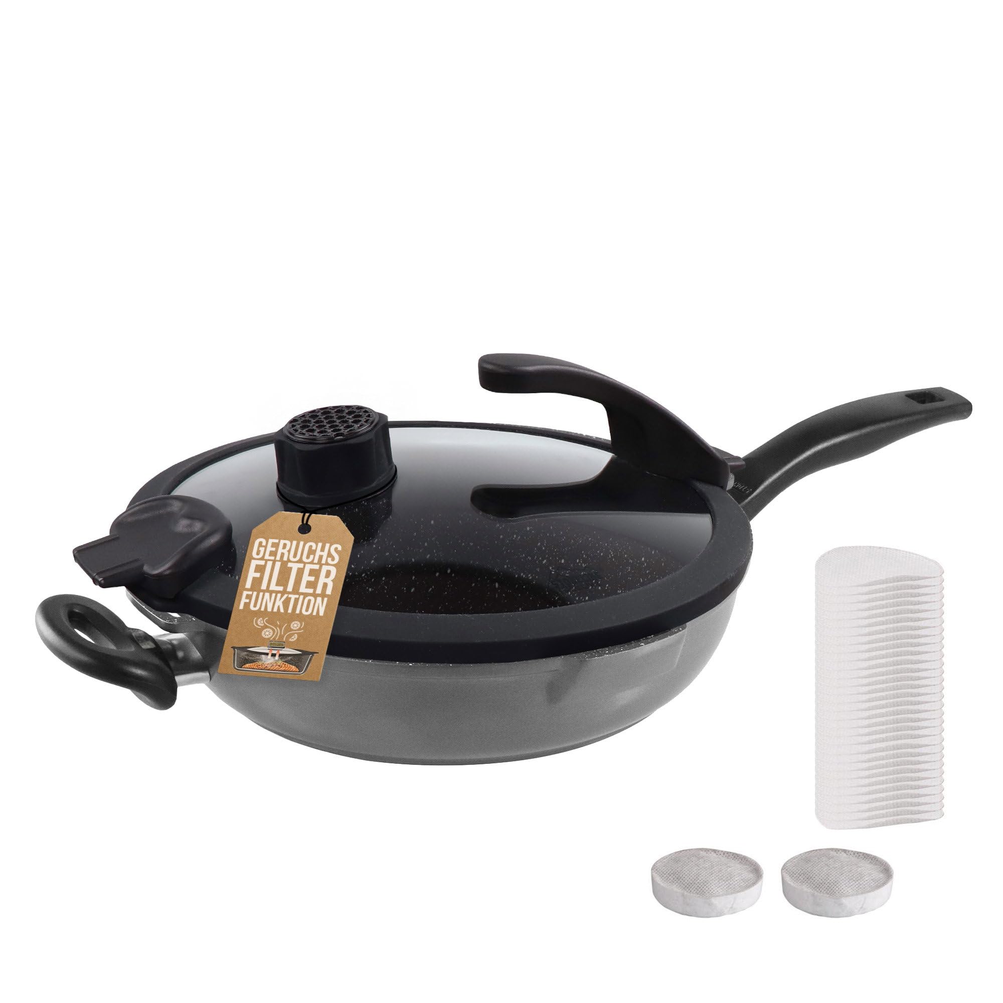 STONELINE FUTURE Sauteuse 28 cm, poêle bord haut, antiadhésive, induction