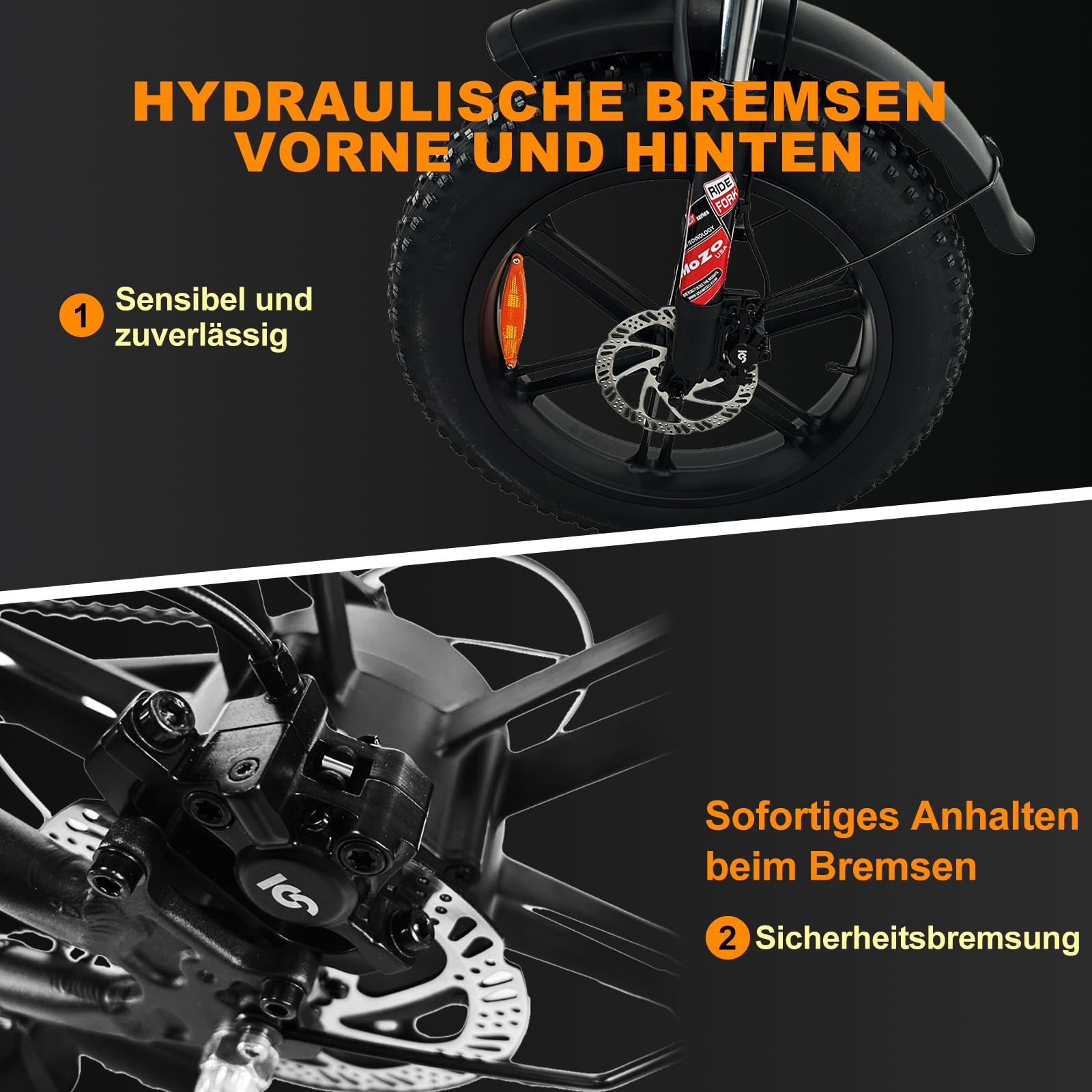 BBSHD Faltbares Elektrofahrrad 20Ah Akku, 20 * 4.0 Fat Tire E-Bike | 250WMotor,70-170km, 25km/h, Shimano7-Gang, LCDDisplay, Hydraulische Scheibenbremse, Elektrisches Klapprad für Stadt & Gelände