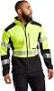 TRUEWERK Men's Softshell Work Jacket - S3 Solution Coat Technical Workwear, Lightweight, Waterproof with 4-Way Stretch