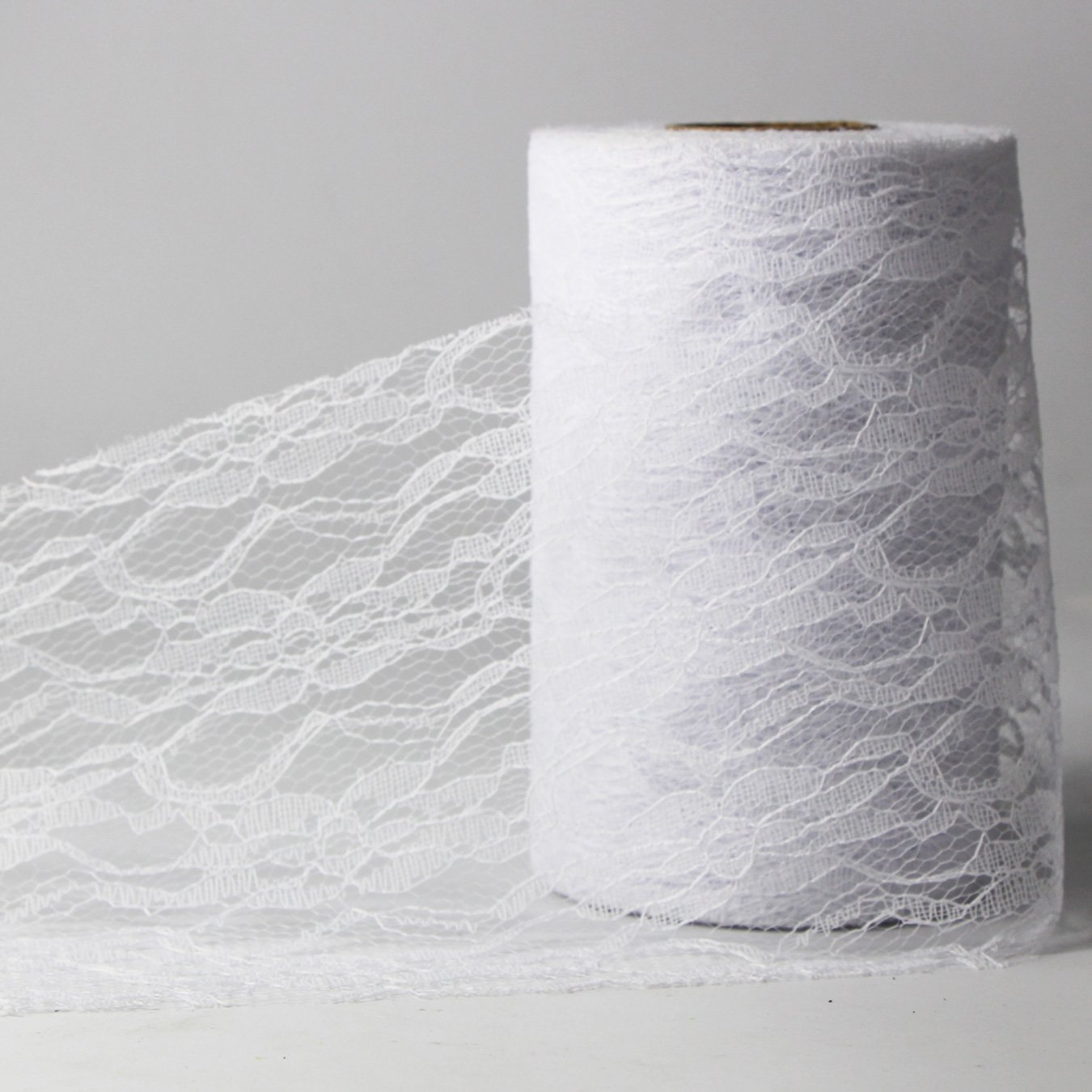 QINERSAW Rotolo di Tulle Bianco 92M x 15CM - Organza per Decorazione Fai da Te, Bomboniere, Regalo, Festa, Compleanno, Matrimonio