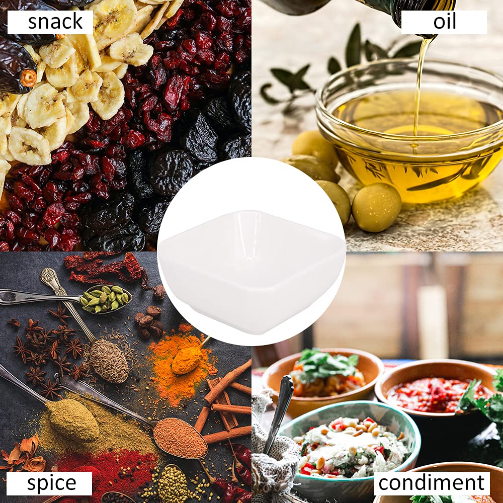 GBKDQQ Lot De 20 Mini Bols à Sauce, En Verre, 75 Ml, 7,5 X 3,5 Cm, Petits Bols Pour Sauces, épices, Préparation Pour Lave-vaisselle Et Micro-ondes