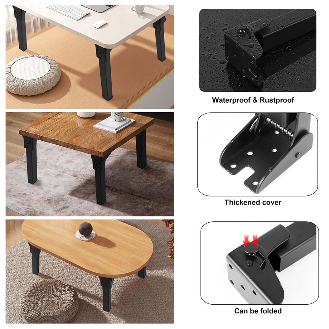 Amazon.co.jp: 90°鉄製折りたたみテーブル脚 ダイニングテーブル