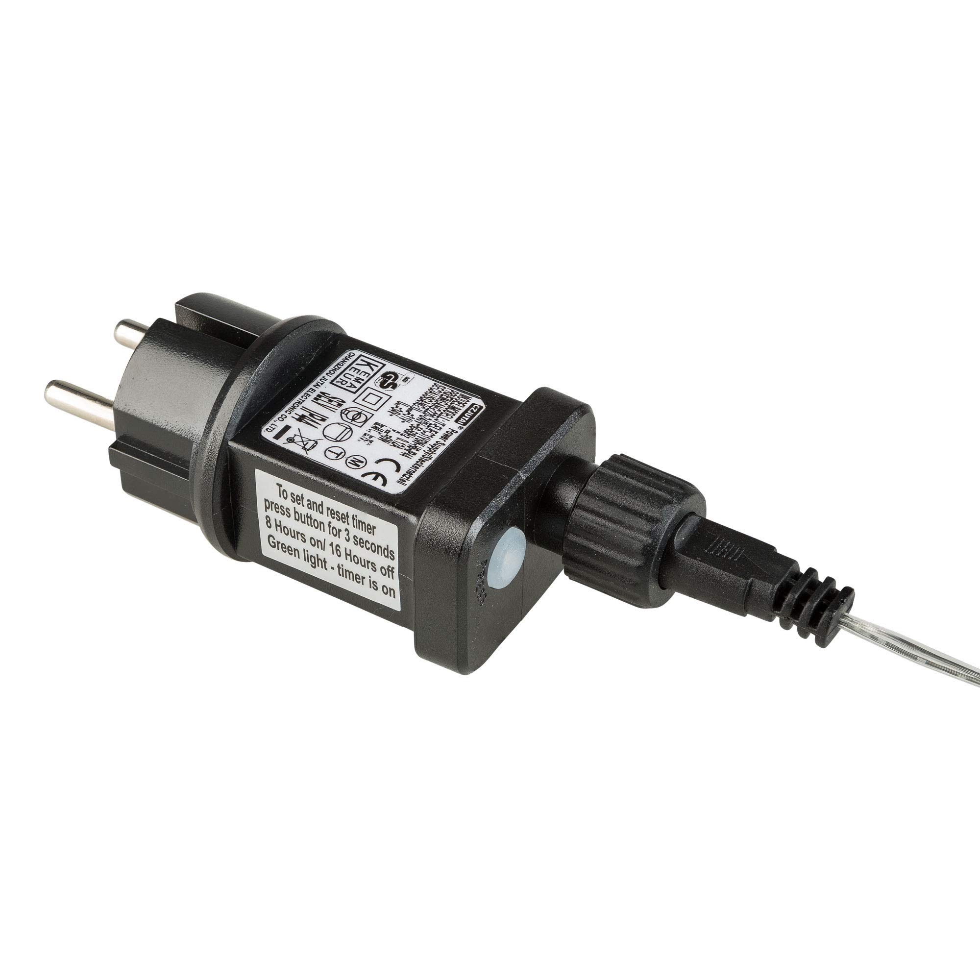 Idena 31856 - LED Lichtervorhang mit 300 LED in warmweiß, mit 8 Stunden Timer Funktion & Transformator, mit 10 Strängen ca. 3 x 3 m groß, Deko für Innen & Außen, als Party Deko, Weihnachtsdeko