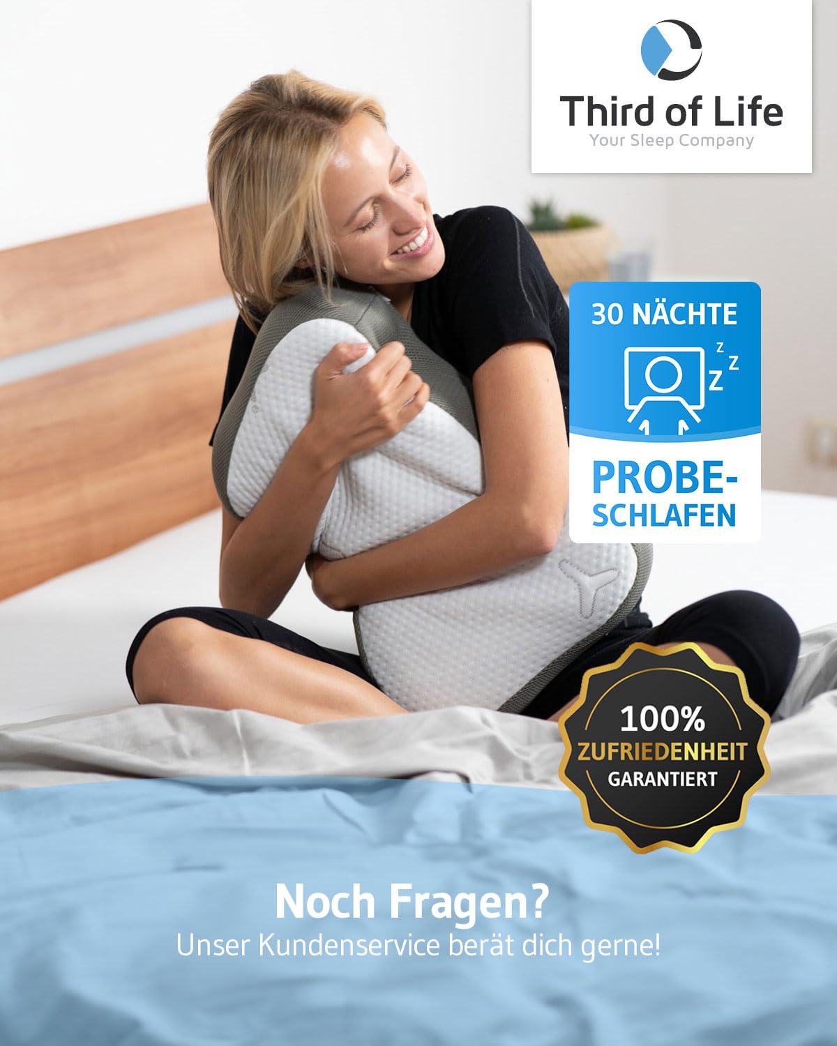 Nackenkissen Re-Charge Intense, Ergonomisches HWS Seitenschläfer-Kissen, Hochwertiger Memory-Foam mit Bambus-Aktivkohle, Innovative Technologie für tieferen Schlaf, Recovery pillow 50x30x12