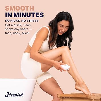 Freebird FlexSeries Electric Razor for Women - Silk Smooth Legs, Body Hair, Pubic Shaver - for Private Area, Sensitive Skin, Bikini Trimmer