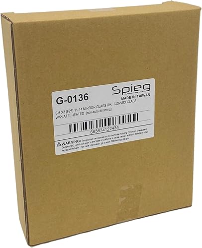 Miniatura 4 de Spieg Reemplazo de cristal del espejo lateral del conductor para BMW X3 F25 2011-2014 con enchufe calefactado de 4 pines con placa de respaldo