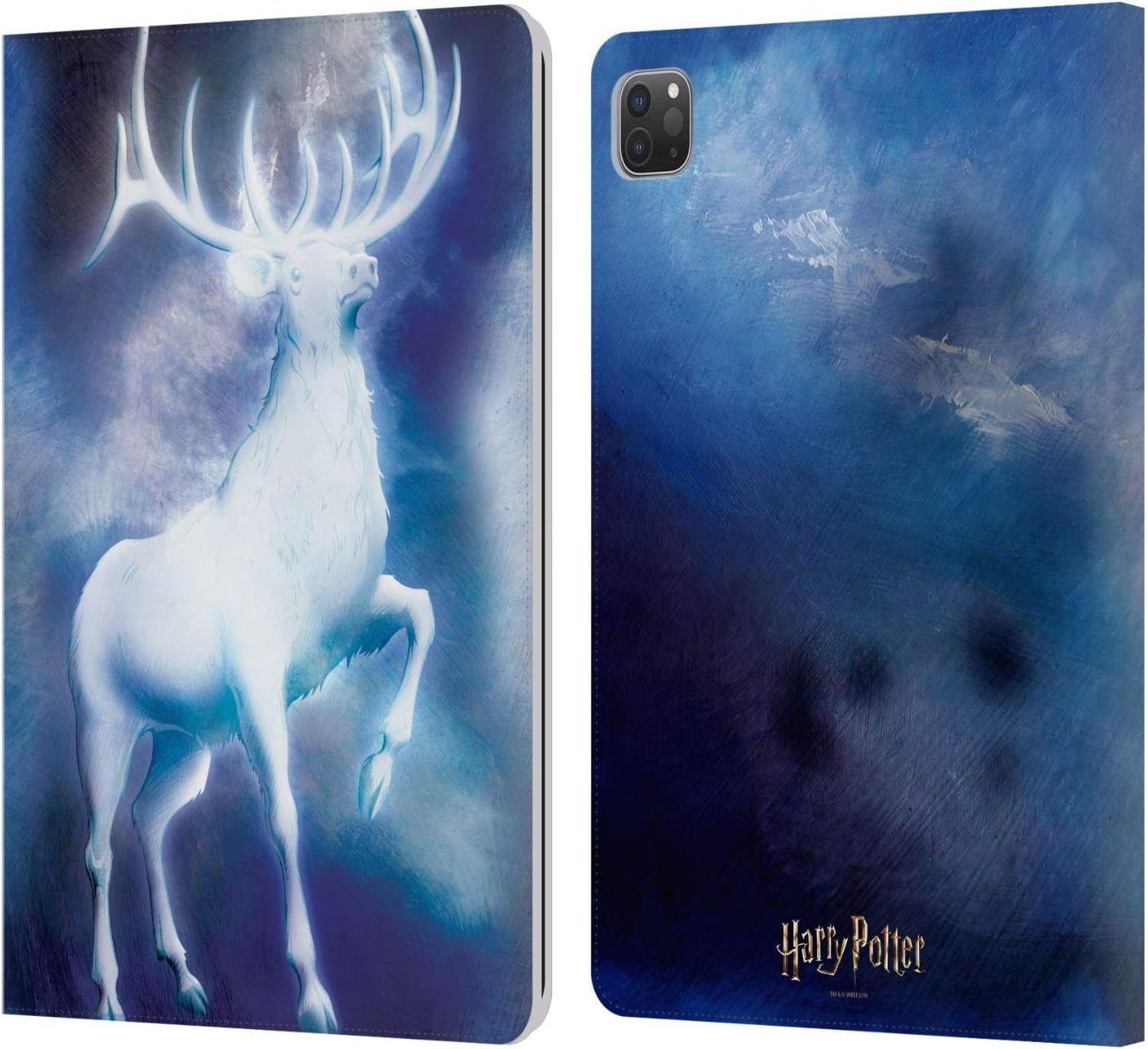 Head Case Designs Officially Licensed Harry Potter Stag Patronus Prisoner of Azkaban II Leather Wallet Case Compatible with Apple iPad Pro 11 2020/2021 / 2022