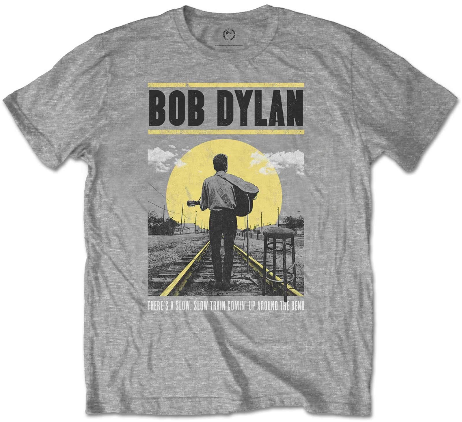 Bob Dylan 'Slow Train' T-Shirt (Medium) Grey