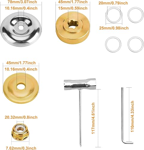 Miniatura 7 de HK Paquete de 2 cuchillas cortadoras de punta de carburo de 10 pulgadas x80T, cuchillas para desbrozador, recortadora, herbicida, compatible con