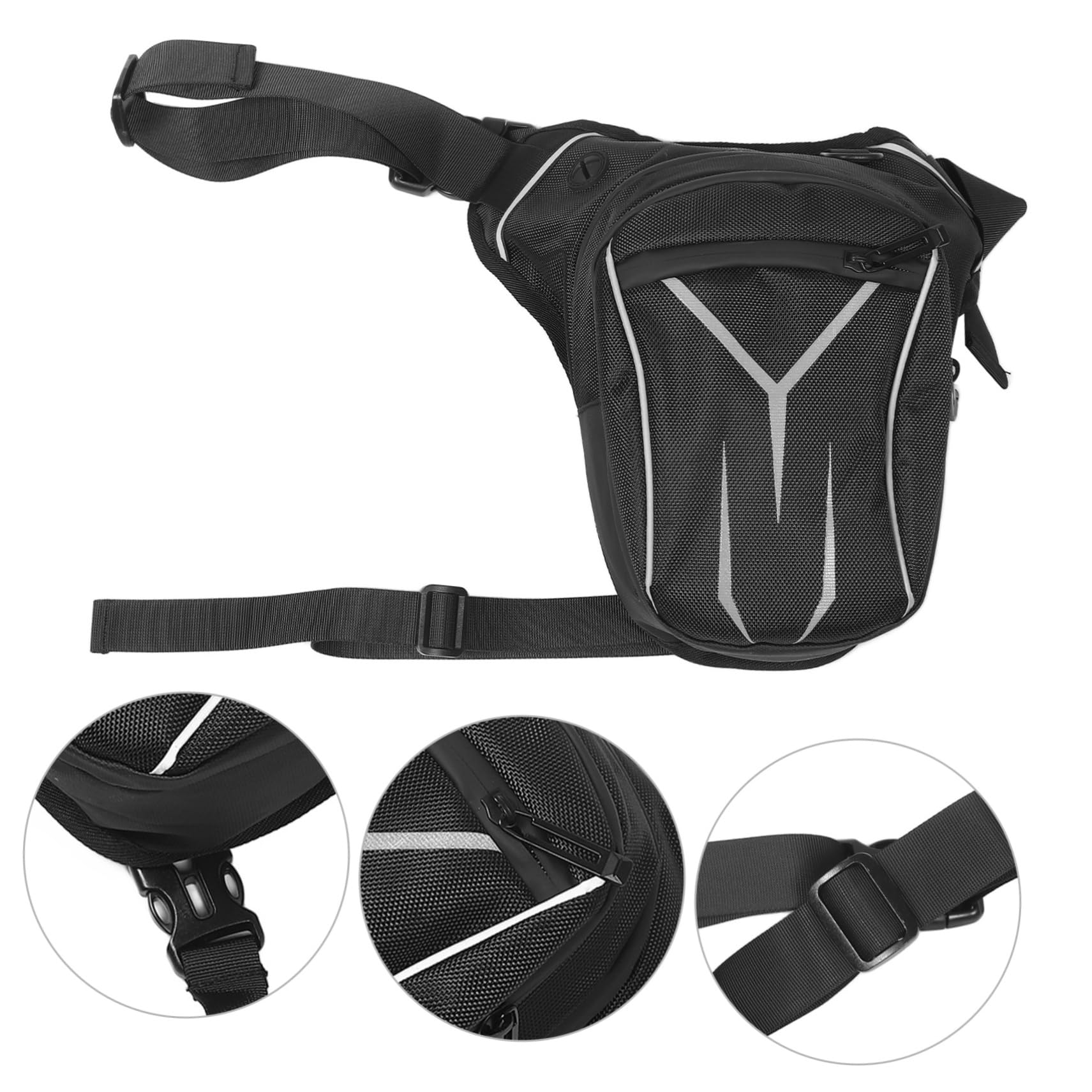 UPKOCH Riñonera para Motocicleta Bolsa De Pierna Ajustable Riñonera Deportiva para Correr Camping Bolsa para Guardar El Teléfono Multifuncional para Deportes y Motocicleta