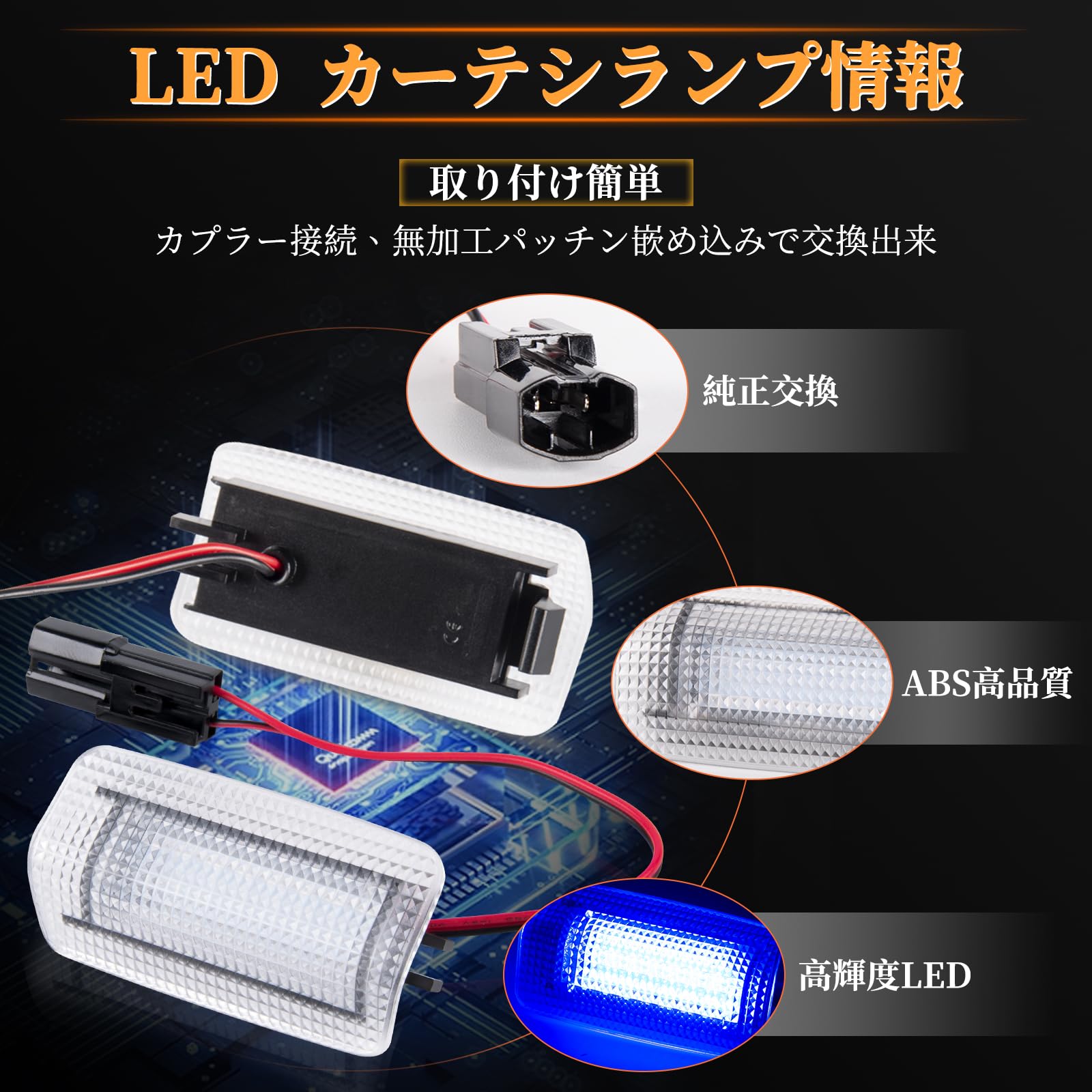 Amazon | POPMOTORZ LED カーテシランプ プリウス20系 30系50系