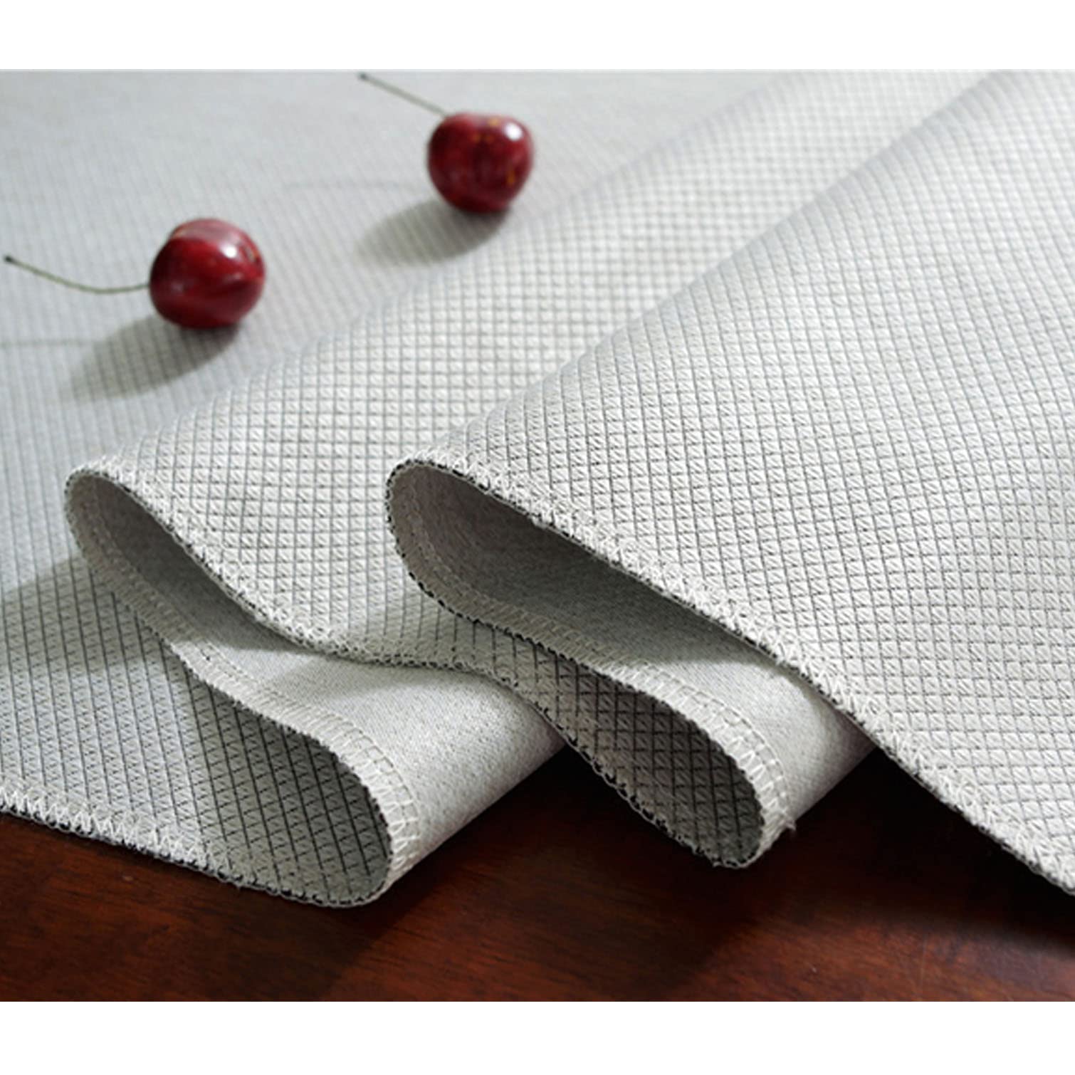 Runner da Tavolo con Frange,Tovagliette in Cotone Intrecciato a Mano Stile Europeo per Cucina o Tavola da Pranzo,per Casa,Matrimoni,Hotel,Caffè,Feste e Uso Quotidiano (Beige,33x200cm/13x78.7in)