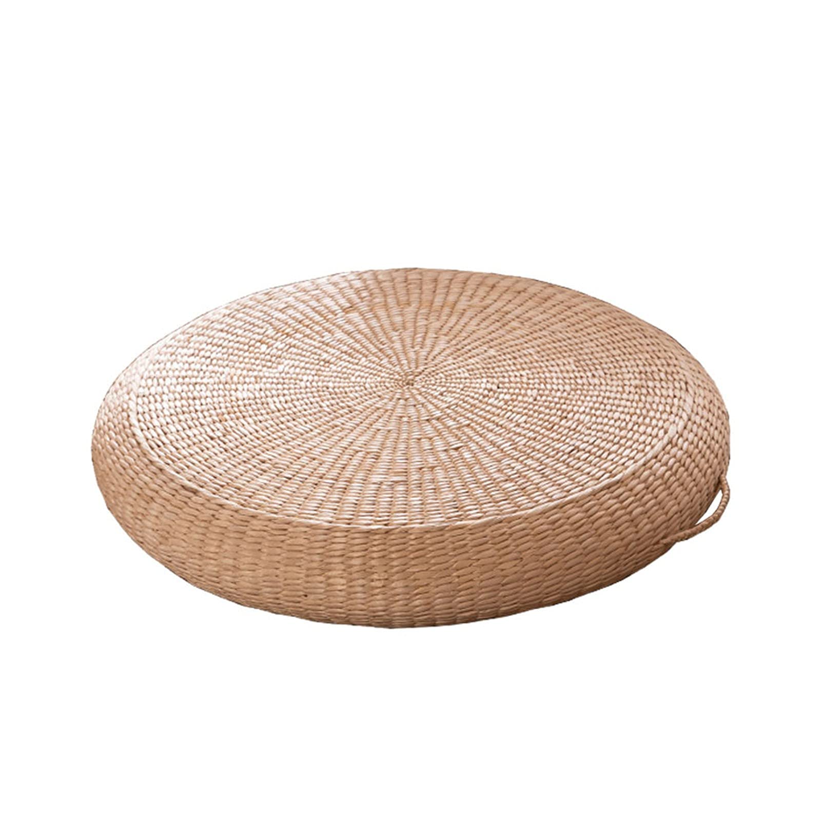 Pouf Rond en Paille Tissée Main 50cm | L'Artisanat Zen Japonais