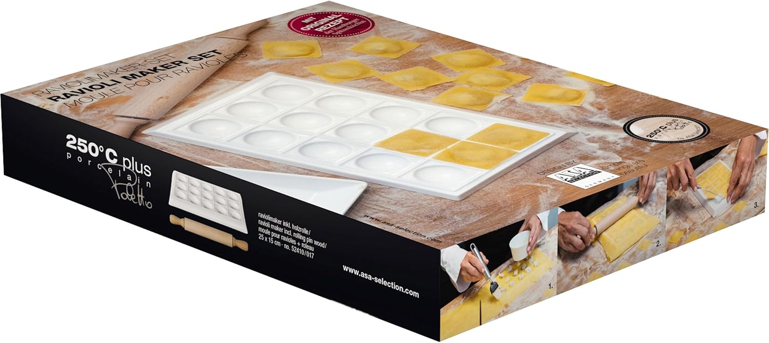 ASA Raviolimaker 250° C, 25 x 15 cm, White