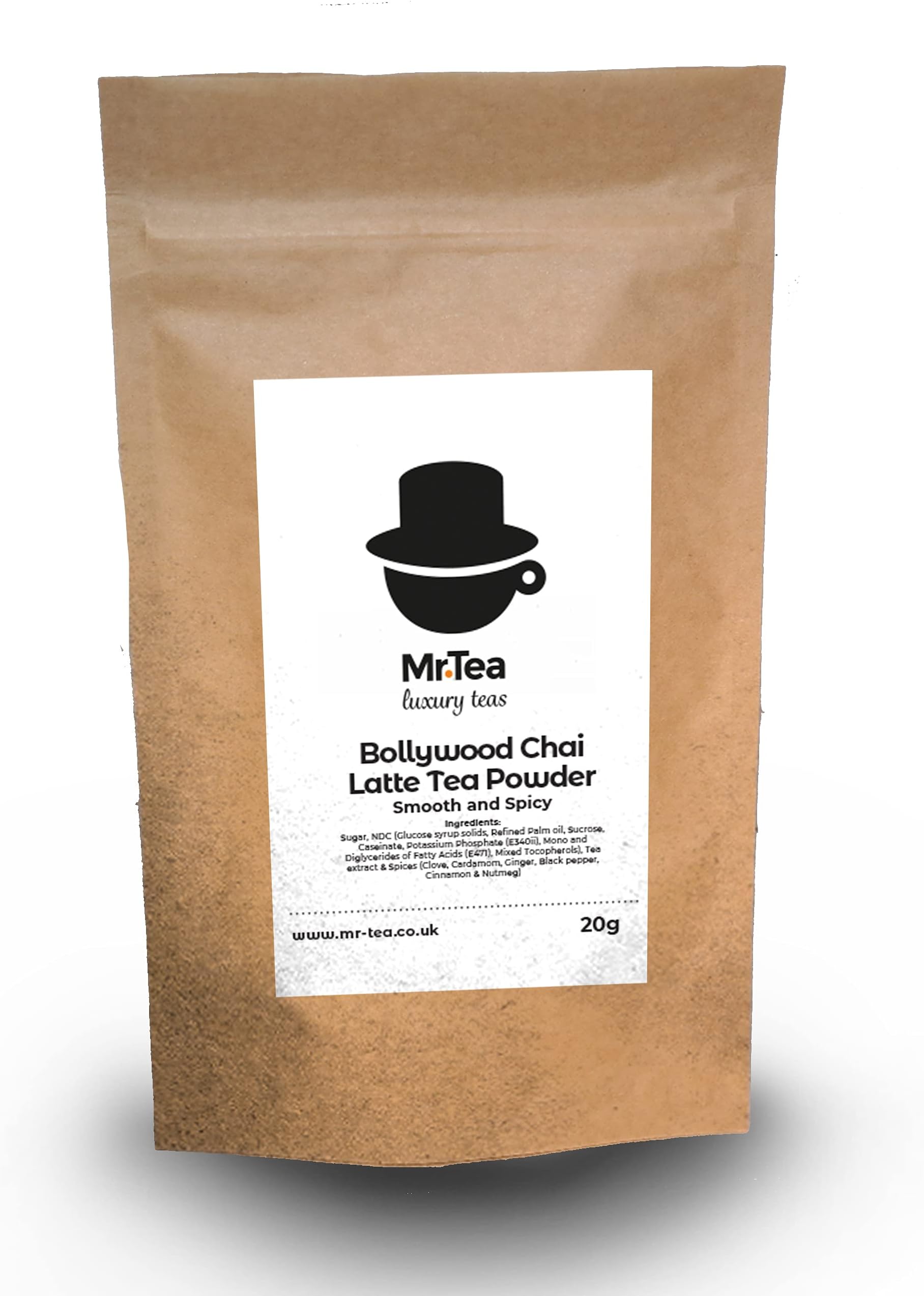 Bollywood Chai Latte Tea Powder ☕ Spiced Indian Chai Latte Powder - a Creamy and Authentic Chai Tea Latte Mix (Sample - 20g)