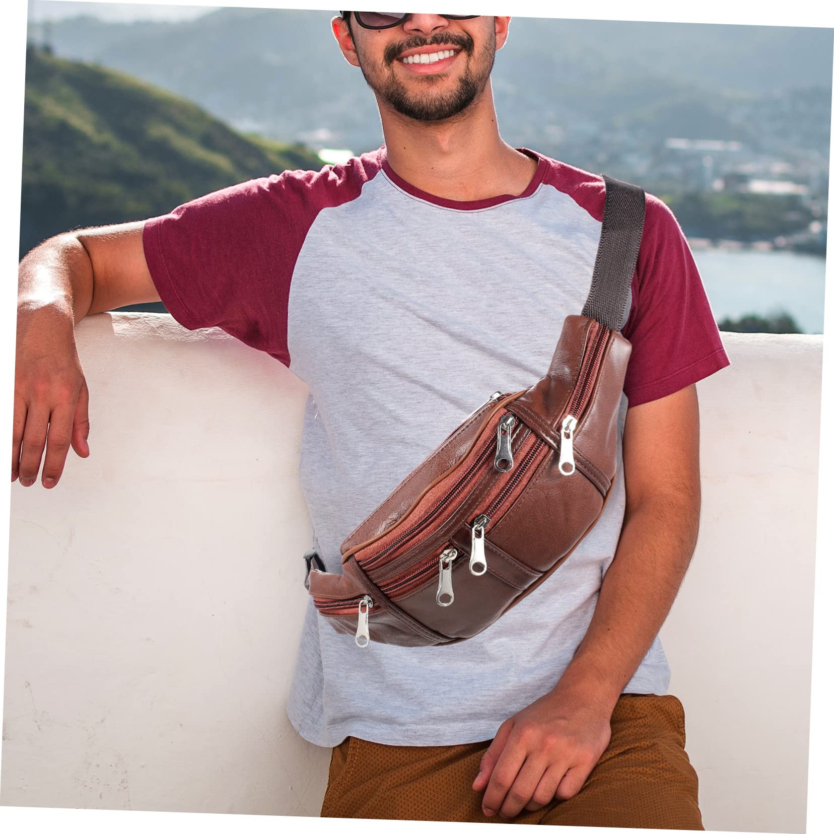 2 Uds Riñonera para Hombre Kits De PU para Correr para Mujer
