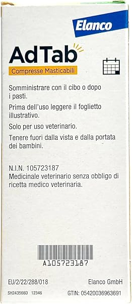 AdTab Compresse Masticabili per Cani >11-22 kg - 6 Compresse - 2