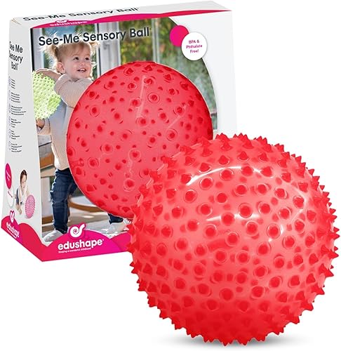 Edushape La bola sensorial original para bebé, bola de bebé de 7 pulgadas que ayuda a mejorar las habilidades motoras gruesas para niños de 6 meses