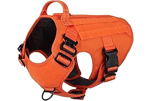 ICEFANG Tactical Dog Hunting Vest Orange: Blaze Through the Field with Safety and Precision GN1