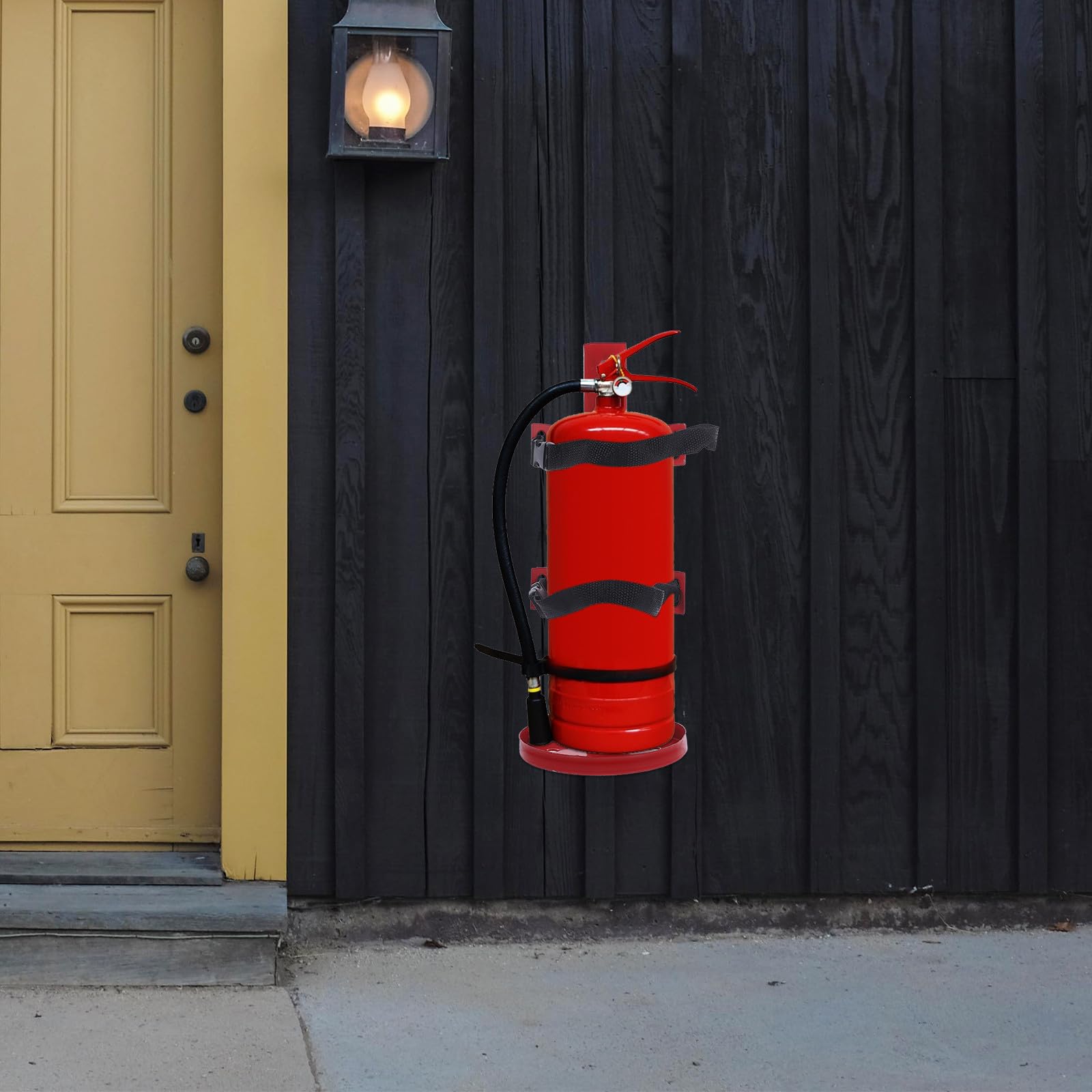 Alipis Soporte de Pared para Extintor de Incendios de Hierro para 2-4 Kg Colgador Resistente y Seguro Soporte para Extintor Doméstico y Comercial Fácil Instalación