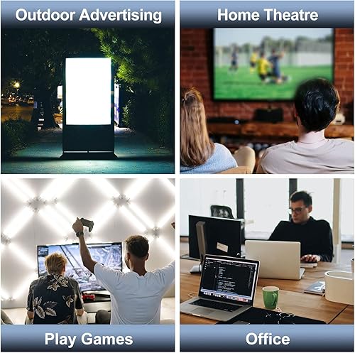 Miniatura 7 de Postta Cable HDMI plano de 100 pies, cable HDMI 2.0 plano con refuerzo de señal incorporado, soporte 4K, 3D, 1080p, Ethernet y retorno de audio,