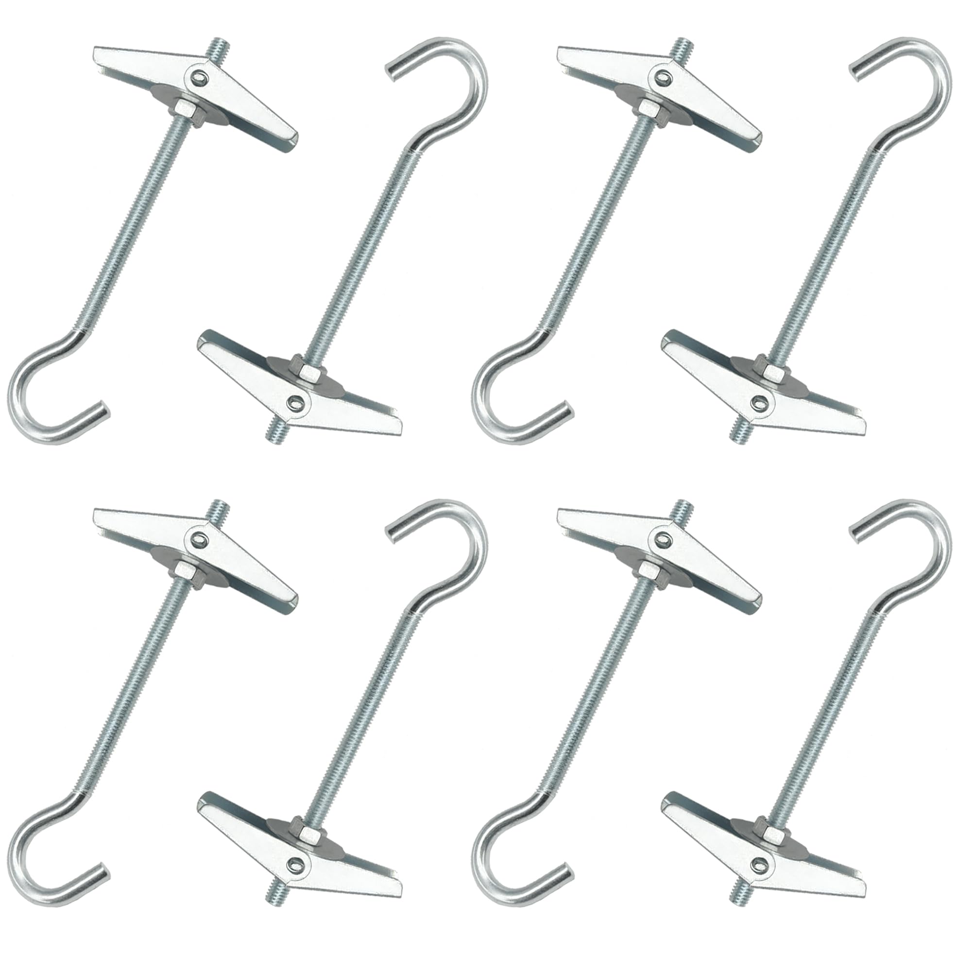 DDHOMIN 8 PCS Plasterboard Ceiling Hooks for Drywall Cavity Hollow Wall Board Plank Hanging Plants (M5)