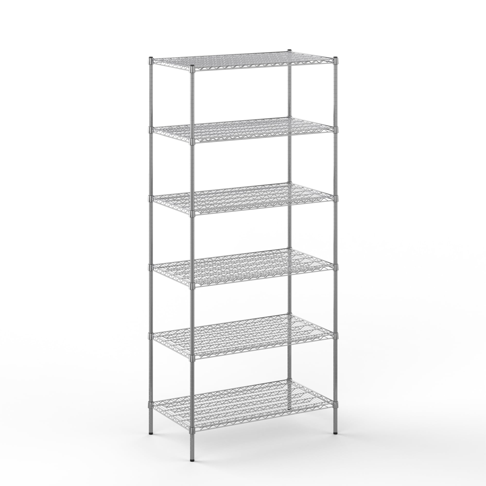 24" Deep x 42" Wide x 96" Height Wire Shelving Kit | 6-Tier | NSF Commercial Storage Rack Unit