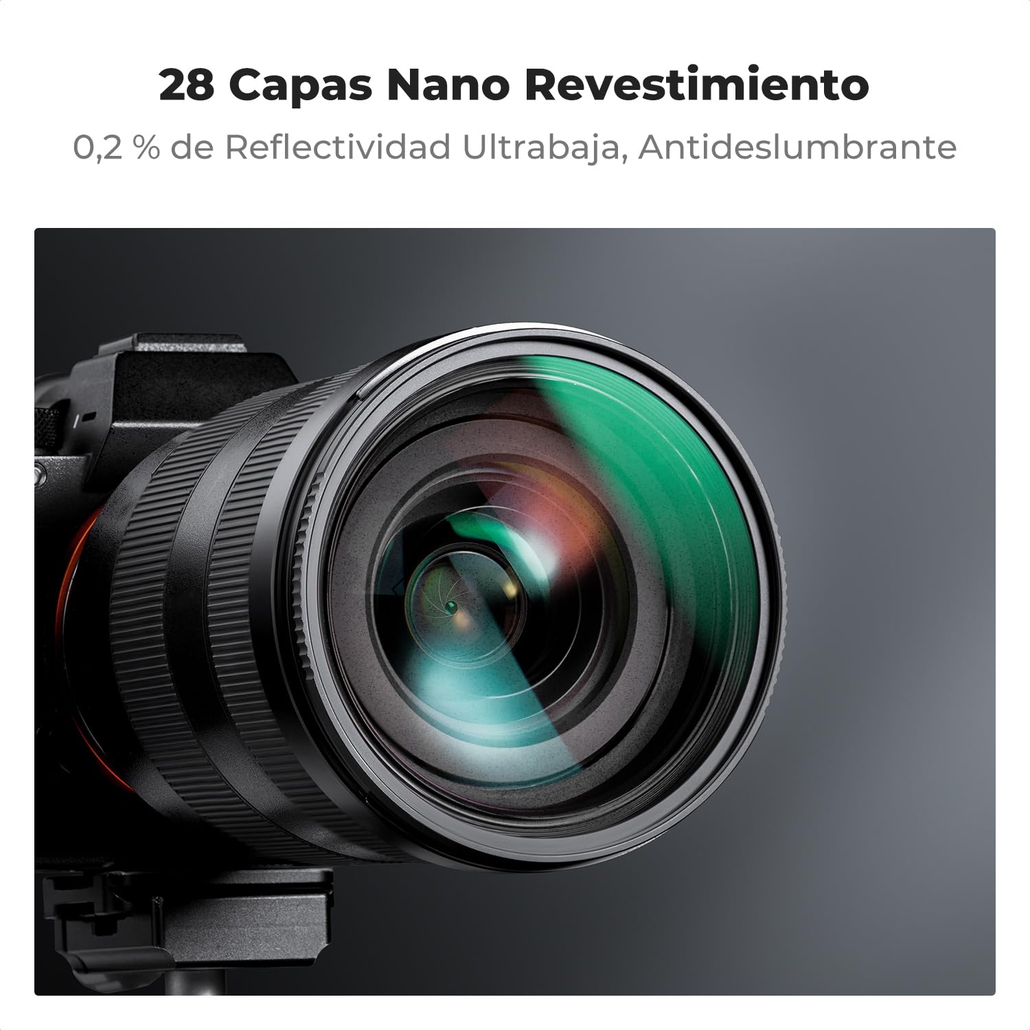 K&F CONCEPT Nano-Xcel 2 Pack 77MM Filtros Black-Mist 1/8 + Difusión 1/4 | con Revestimiento Nano de Vidrio Óptico para Suavizador de Retrato Imagen y Vídeo - FS702