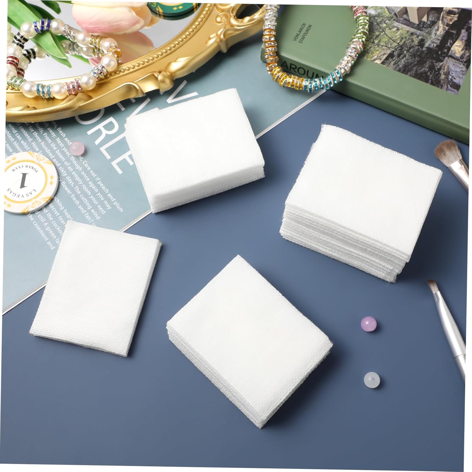 5sets Makeup Remover Cotton Pads Facial Cotton Pad Reusable for Women Face Cleansing 2packs*5