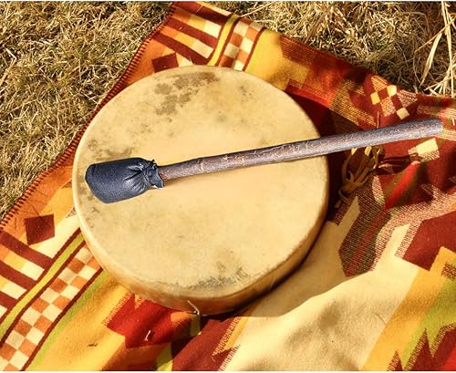 Miniatura 4 de Chamán Nativo Americano DrumbeaterStick (Rojo)