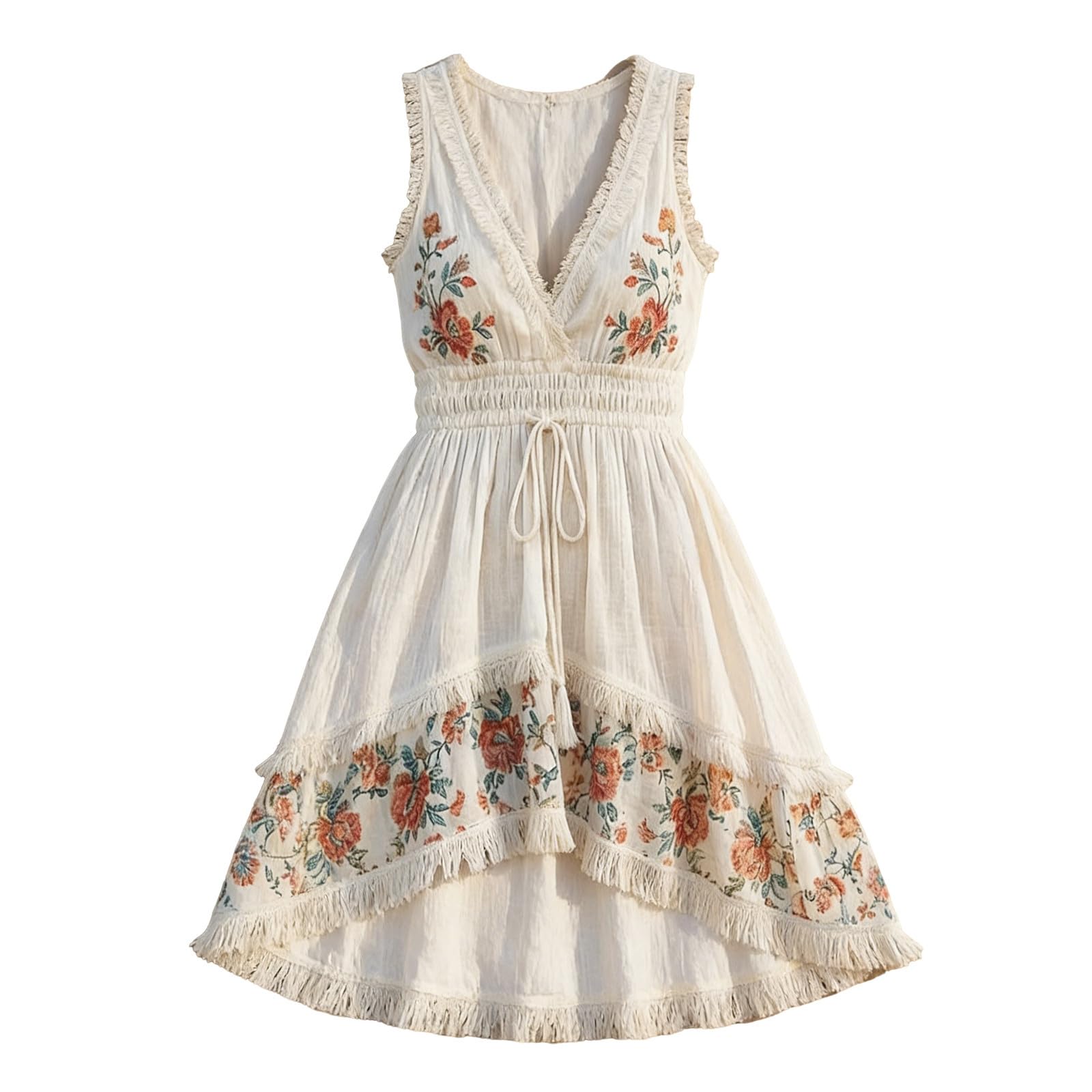 Vestido bohemio para mujer, de verano, vestido de playa, maxi vestido hippie bohemio, vestido largo de encaje, vestido de playa, vestido de punto beige, blanco, vestido de punto de ganchillo