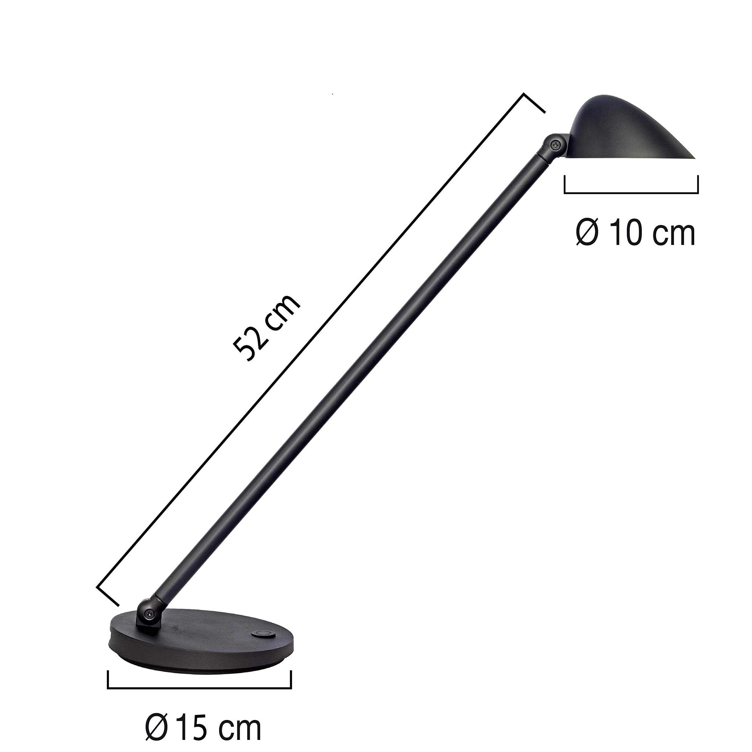 Unilux LED Schreibtischlampe Jack, dimmbar, schwarz
