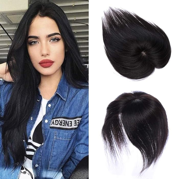 Buy SEGO 100 Density Top Hair Pieces Silk Base Crown Topper Human Hair