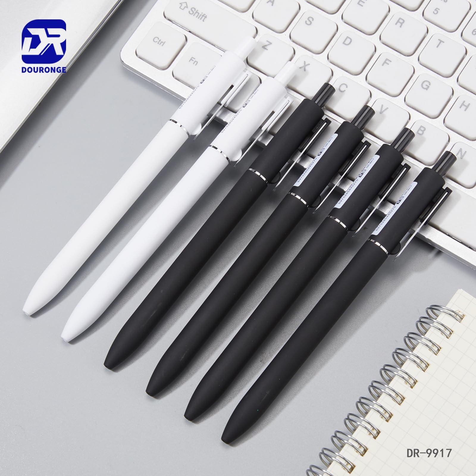 Bolígrafos de gel de 0.5 mm, 12 accesorios de escritorio de oficina, suministros escolares de enfermera, bolígrafos estéticos de punta fina, bonitos bolígrafos de tinta negra, papelería de escritura