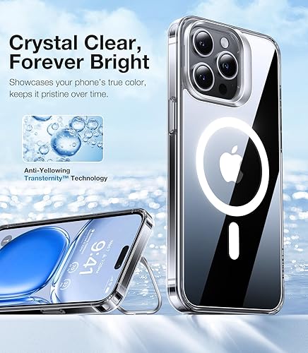 Miniatura 7 de TORRAS Soporte magnético para iPhone 15 Pro, compatible con MagSafe, soporte versátil para cámara, protección contra caídas de grado militar,