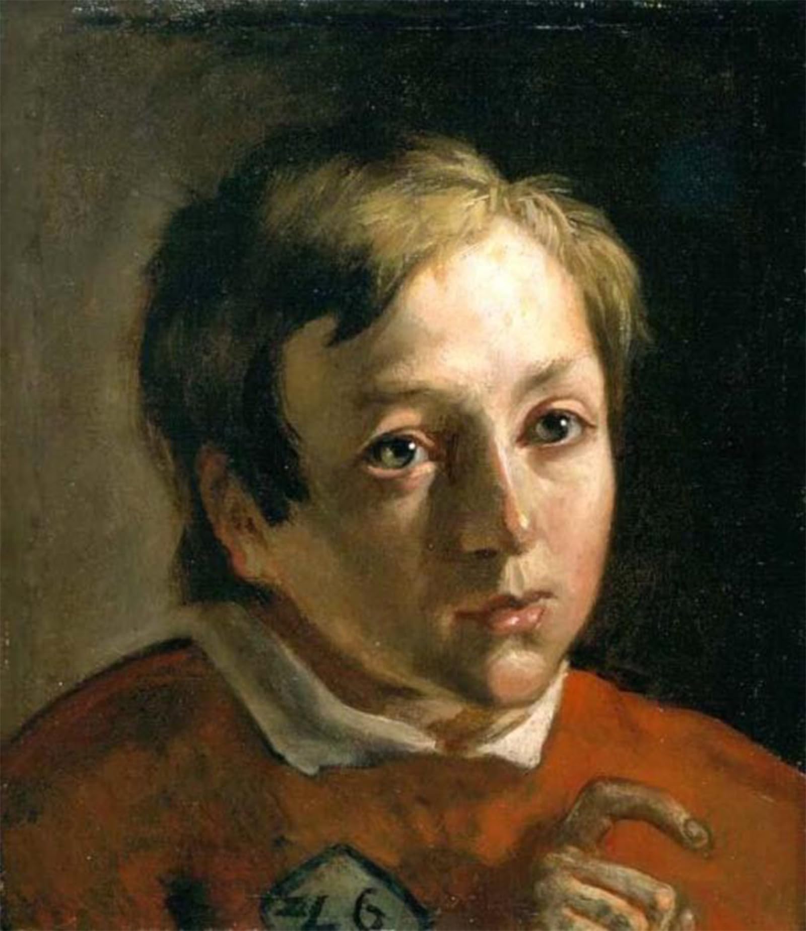 SERENDIPITP Vintage Picture Print on Canvas Wall Art Poster Portrait of a Boy by Madox Brown Artwork Print Poster for Wall Decor 60x90cm