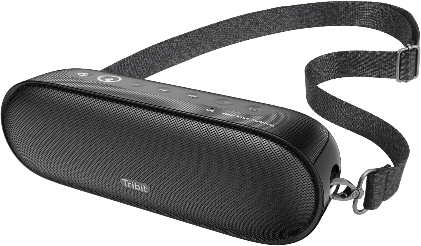 Tribit Outdoor Portable Bluetooth Speaker: 30W Loud Bass IPX7 Waterproof Wireless Music Box with Titanium Drivers LED Light 8000mAh Battery 20Hs PlayTime Stereo Sound for Home Travel Party XSound Mega