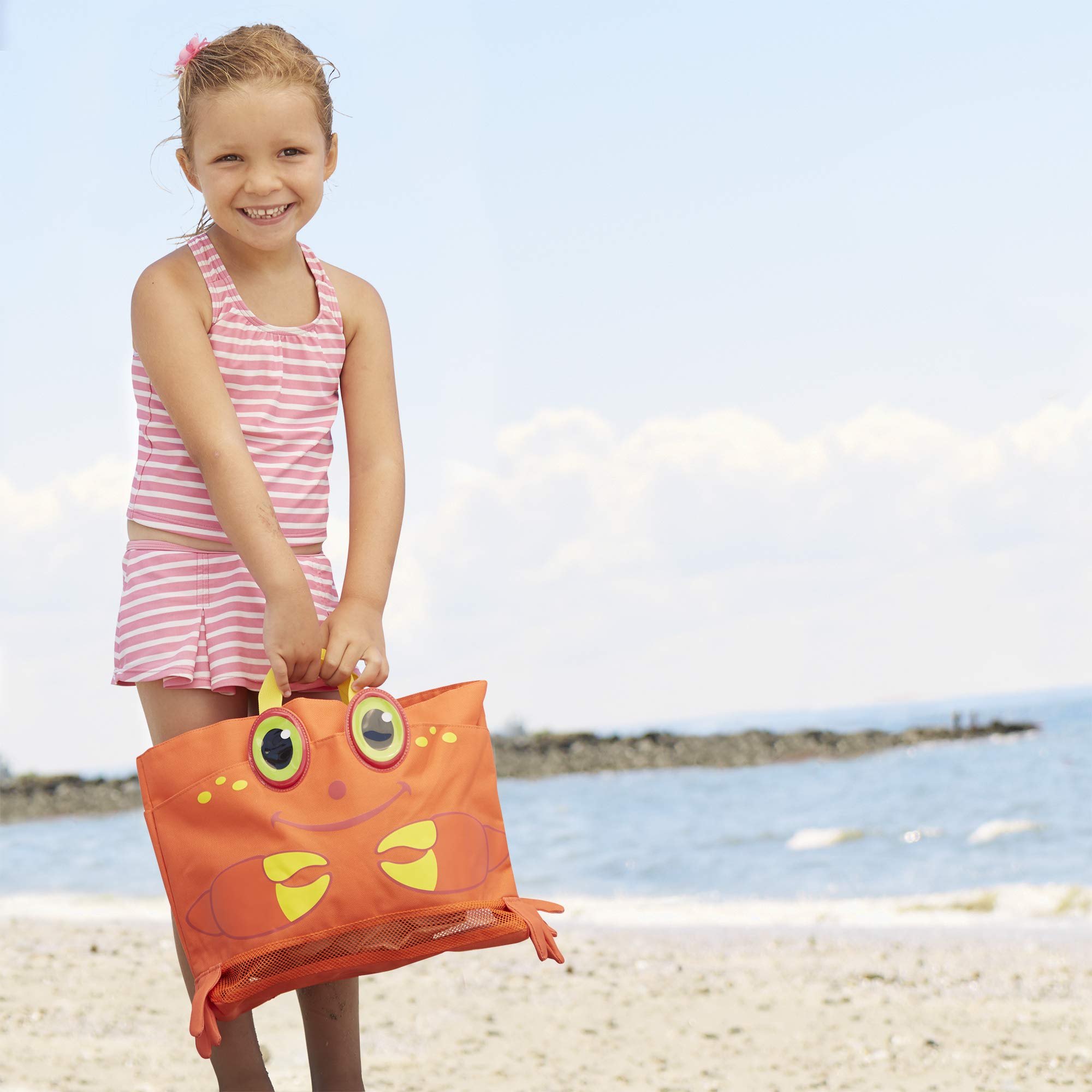 Amazon.com: Melissa & Doug Clicker Crab Beach Tote Bag : Melissa