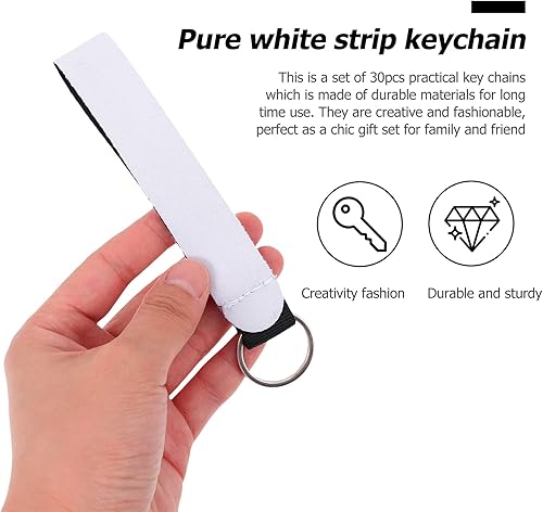 Miniatura 9 de EXCEART 90 llaveros con cordón de muñeca para mujer llavero de coche para hombres llavero pesado