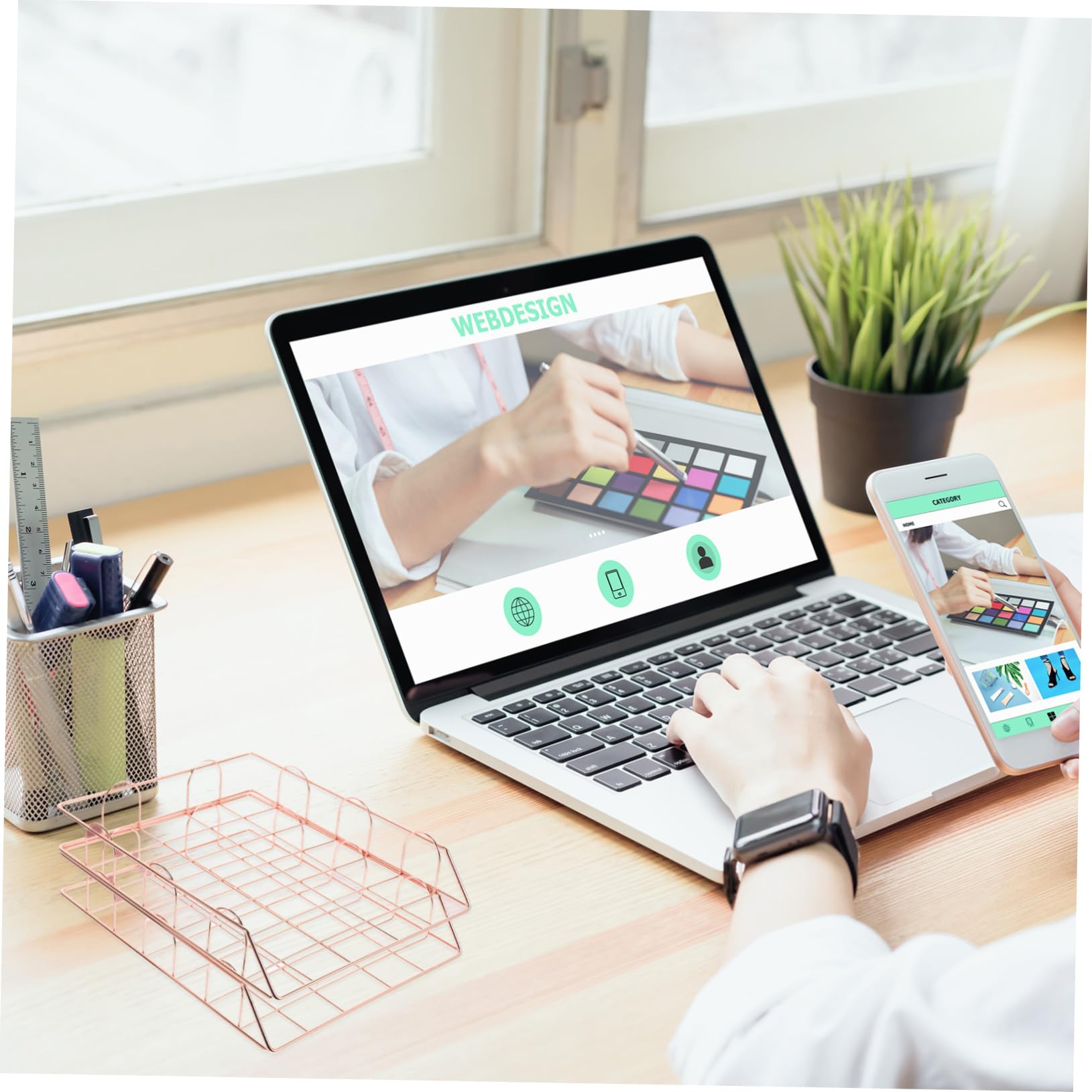 2pezzi Organizzatore Documenti Scrivania Design e Portadocumenti Per Per File e Riviste e Stabile