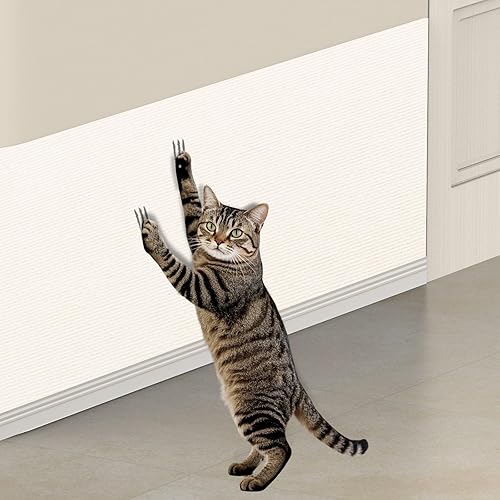 Miniatura 12 de Anit - Protector de muebles de sofá para gatos, 78.7 x 15.8 pulgadas, tapete rascador de esquina de pared de gato, tapete rascador de bricolaje para
