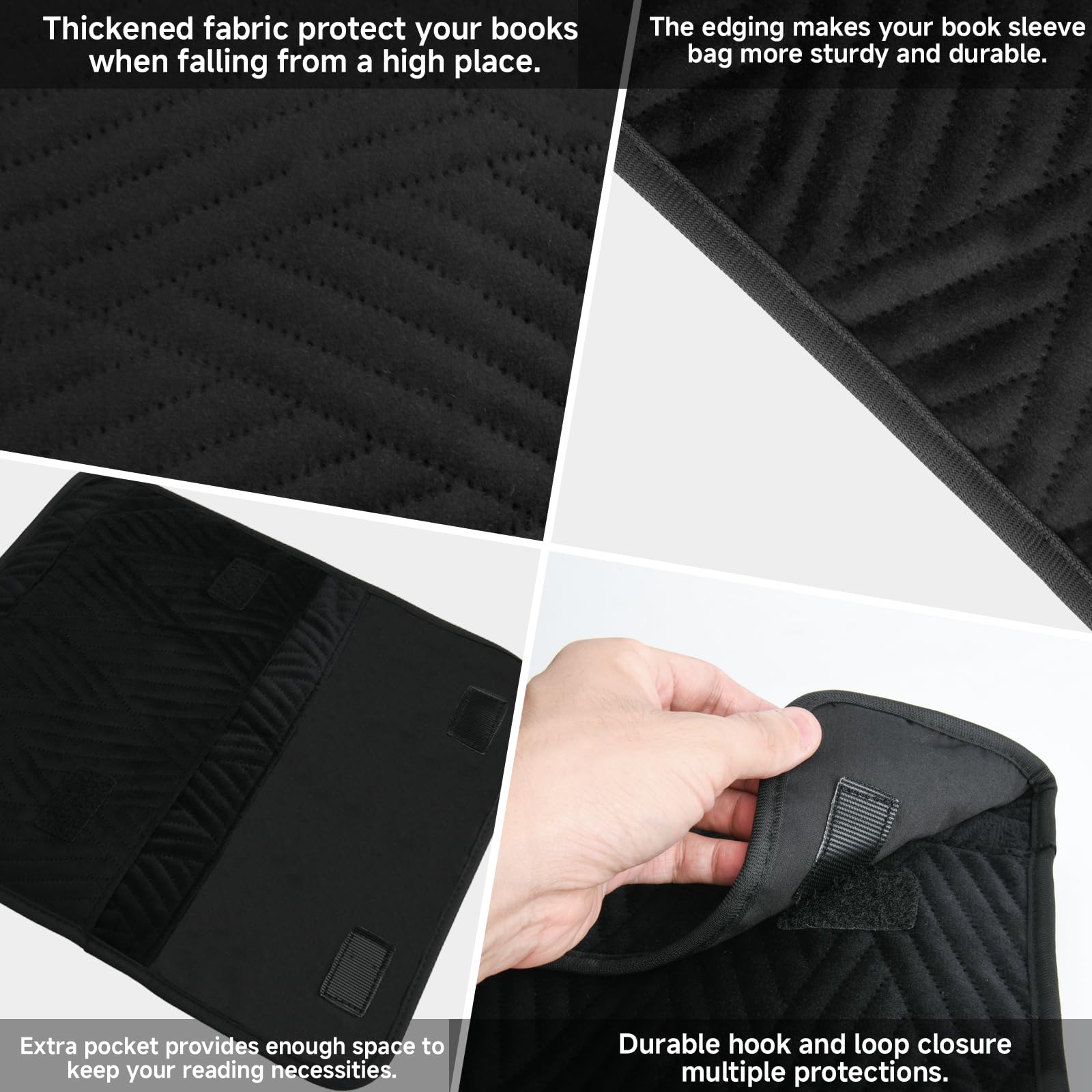 Amazon.com: Durable Washable Reusable Soft Book Pouch Protector