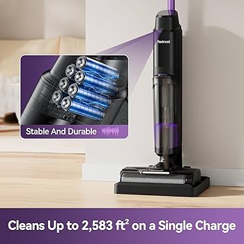 Redroad Wet Dry Vacuum Cleaner, 45 Mins Runtime Cleaning