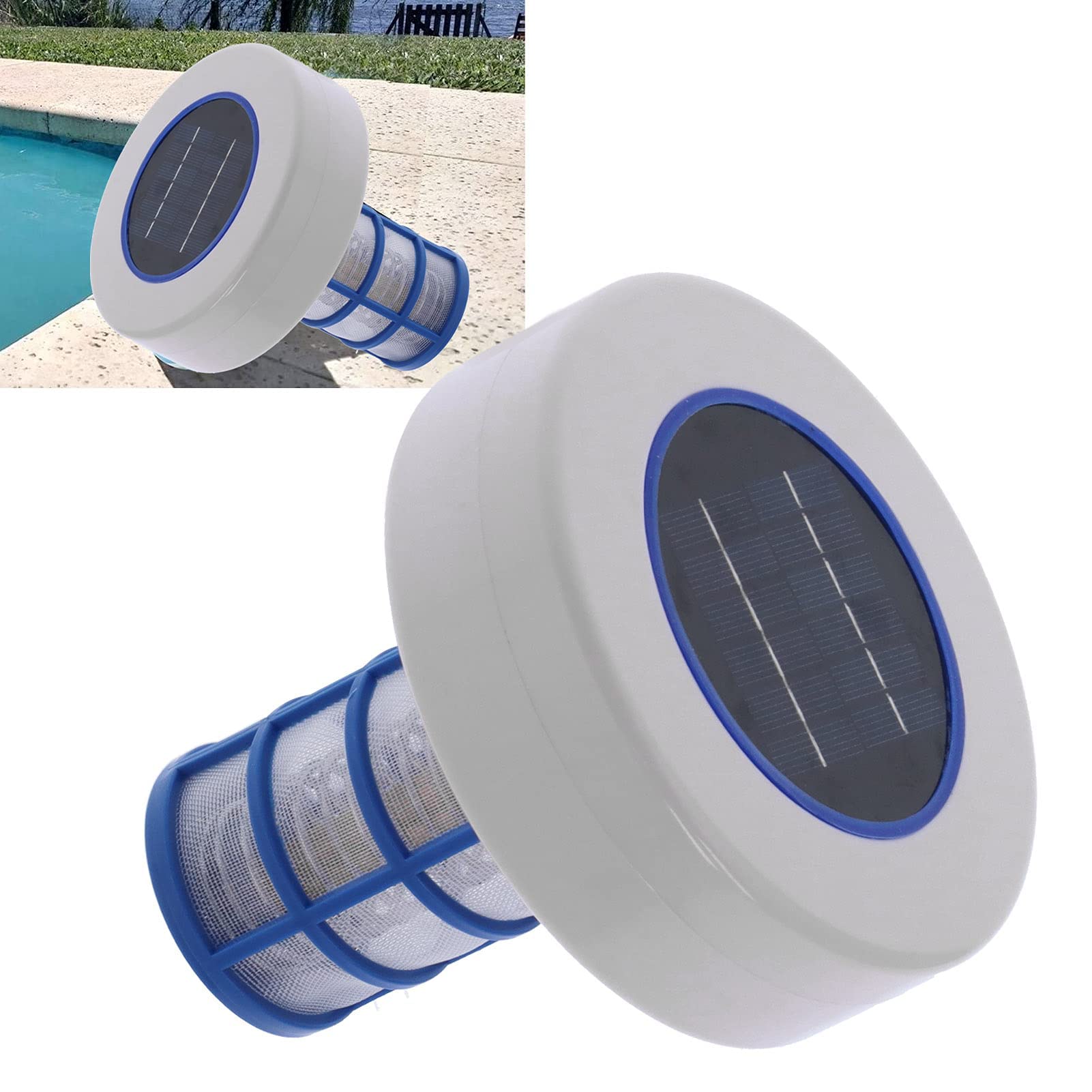 Ionizador Solar para Piscina y SPA, Limpiador Automático con Energía Solar, Equipo de Purificación para Alberca y Fuentes