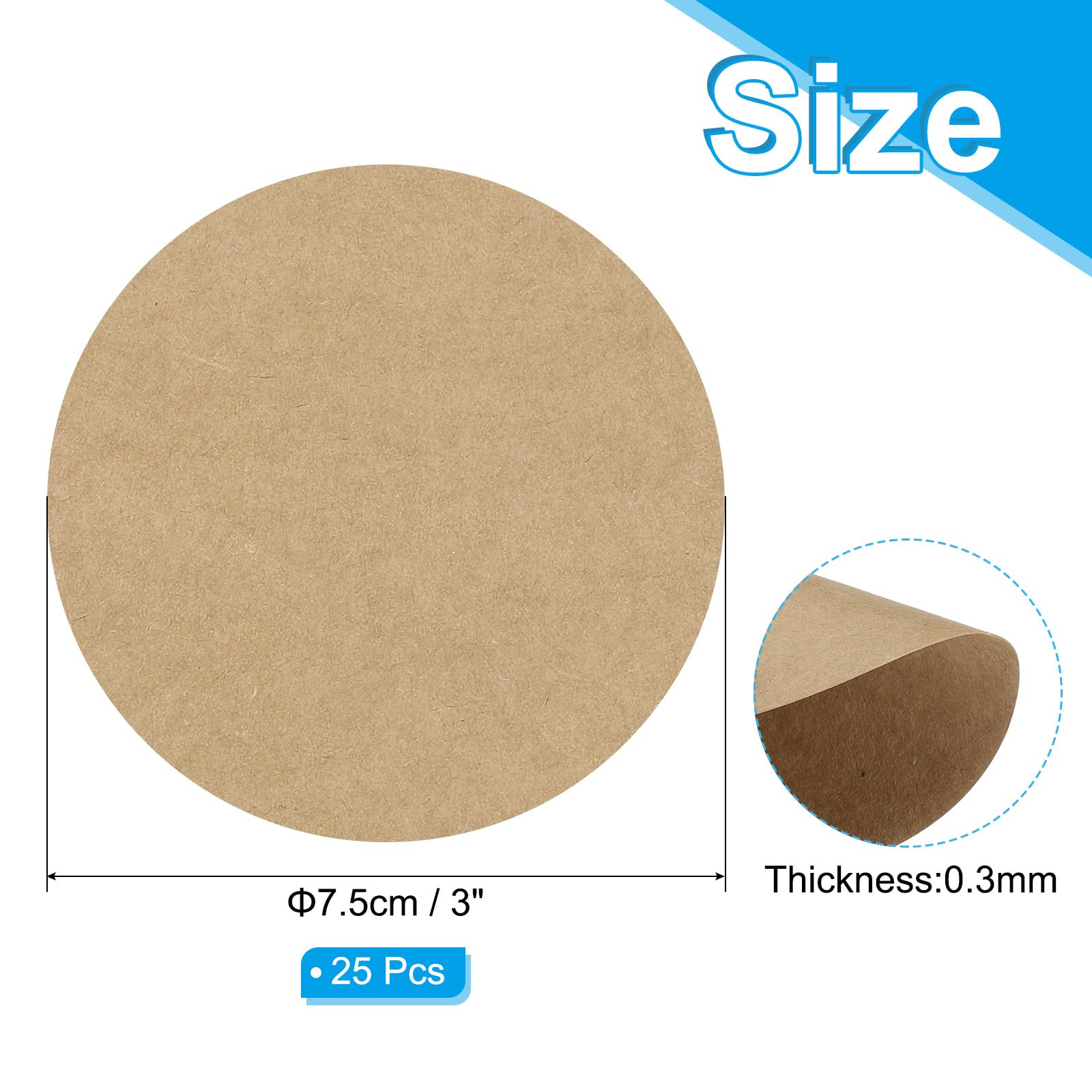 PATIKIL 3inch Circle Card Stock - Image 2