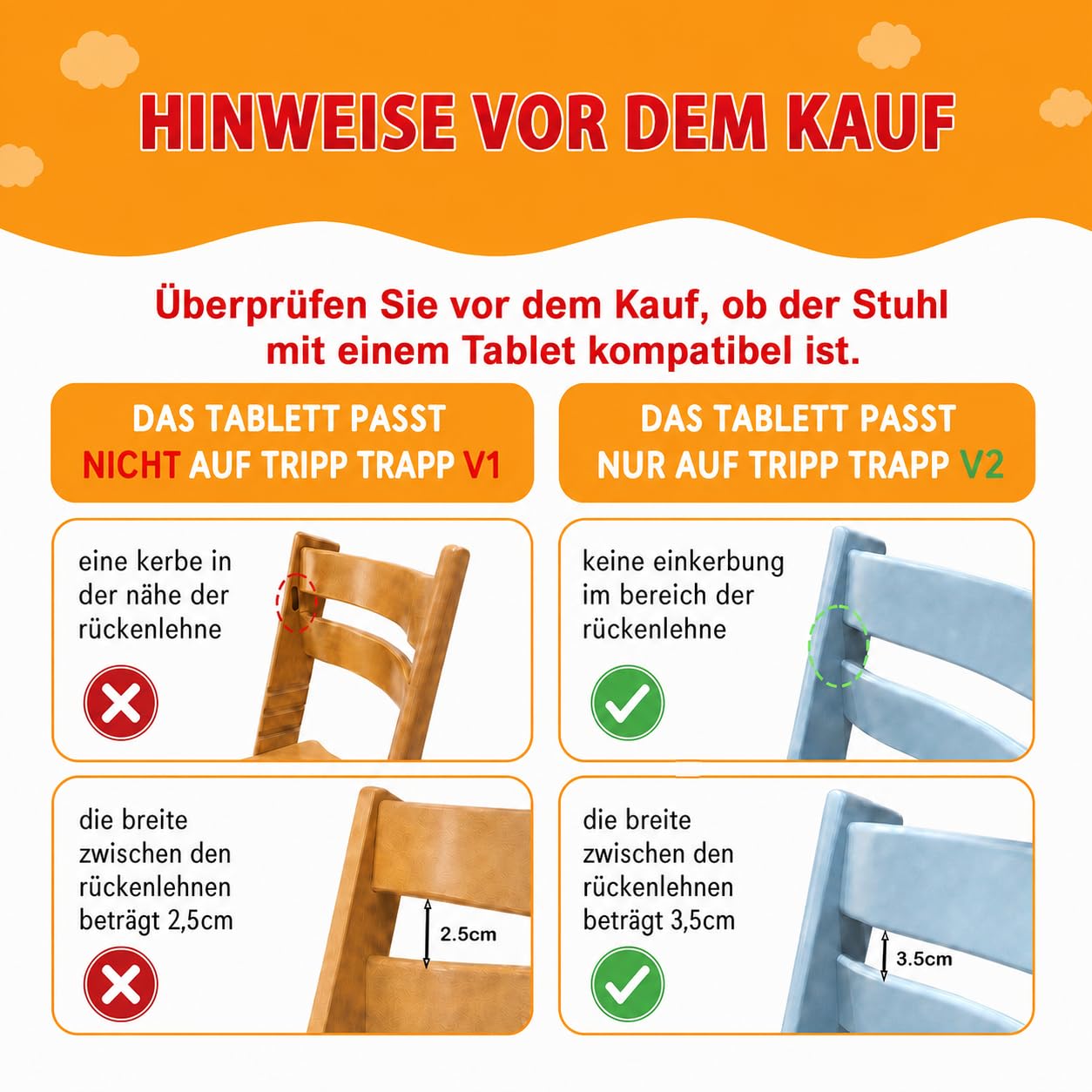 Hochstuhl Essplatte kompatibel mit Stokke Tripp Trapp Stühle, matt schwarz - Hochstuhl Tisch nicht geeignet für Saugtaschen, frei von Bisphenol A. (Mattgrau)