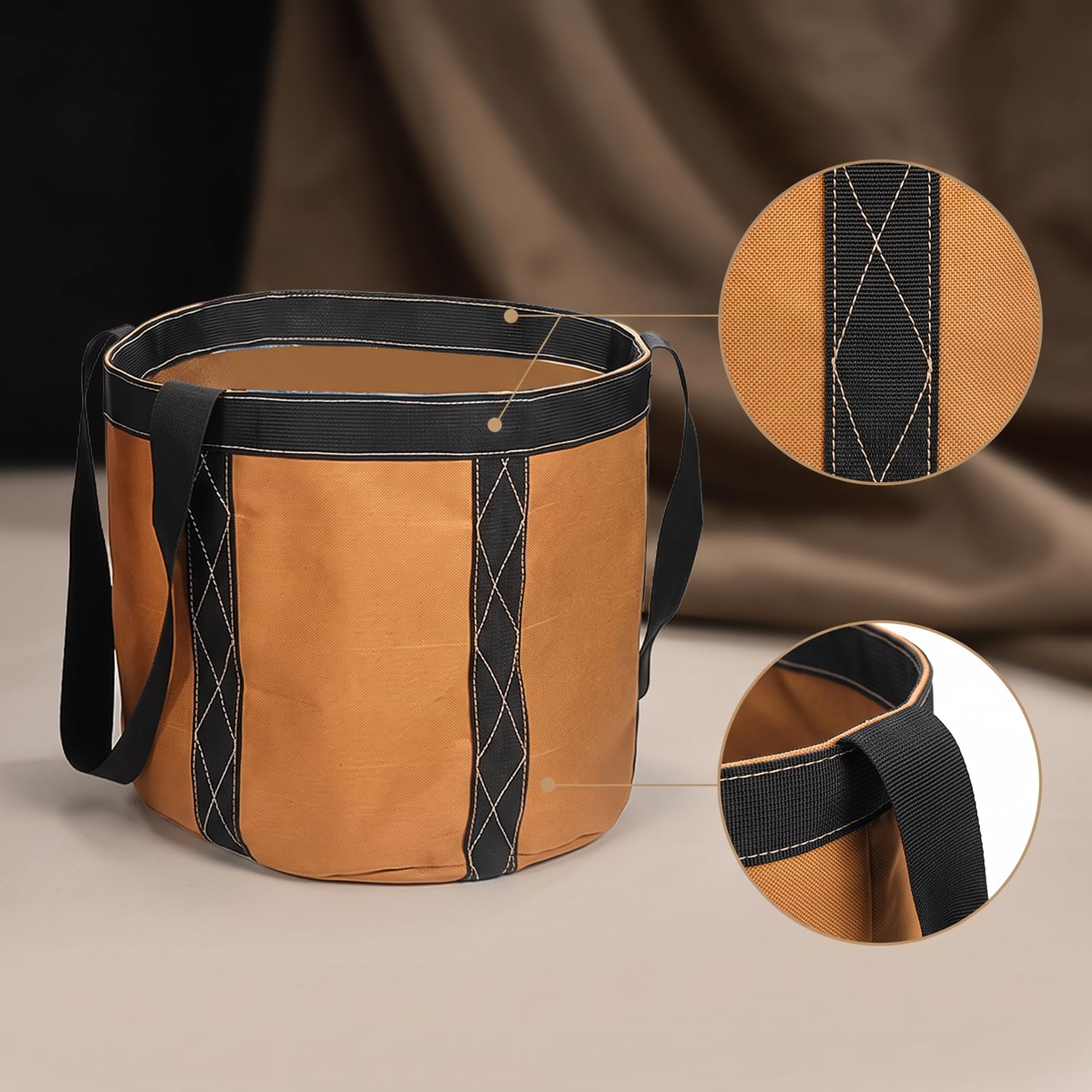 LOVIVER Borsa in ssuto Oxford Organizzato | Struttura Rigida Auton, Borsa Attrezzi con Manici, Resisn all'Usura, per Giardino, Giardinieri, 35x30cm