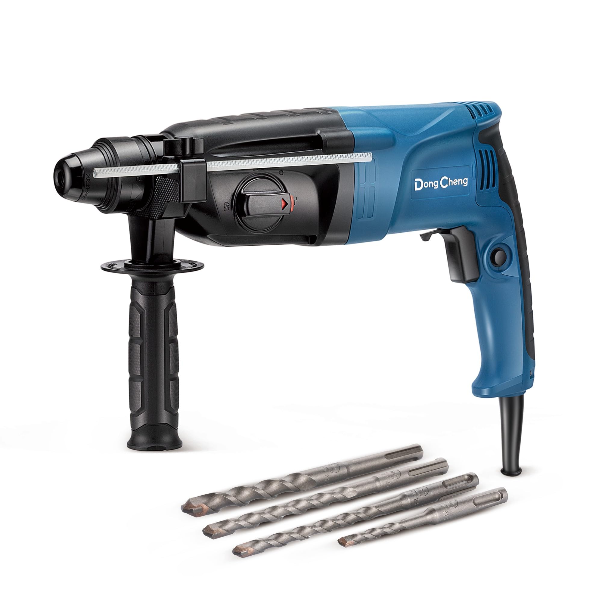 Marteau Perforateur Burineur 800W - Perceuse Rotative électrique Avec 3 Batteries - Neuf