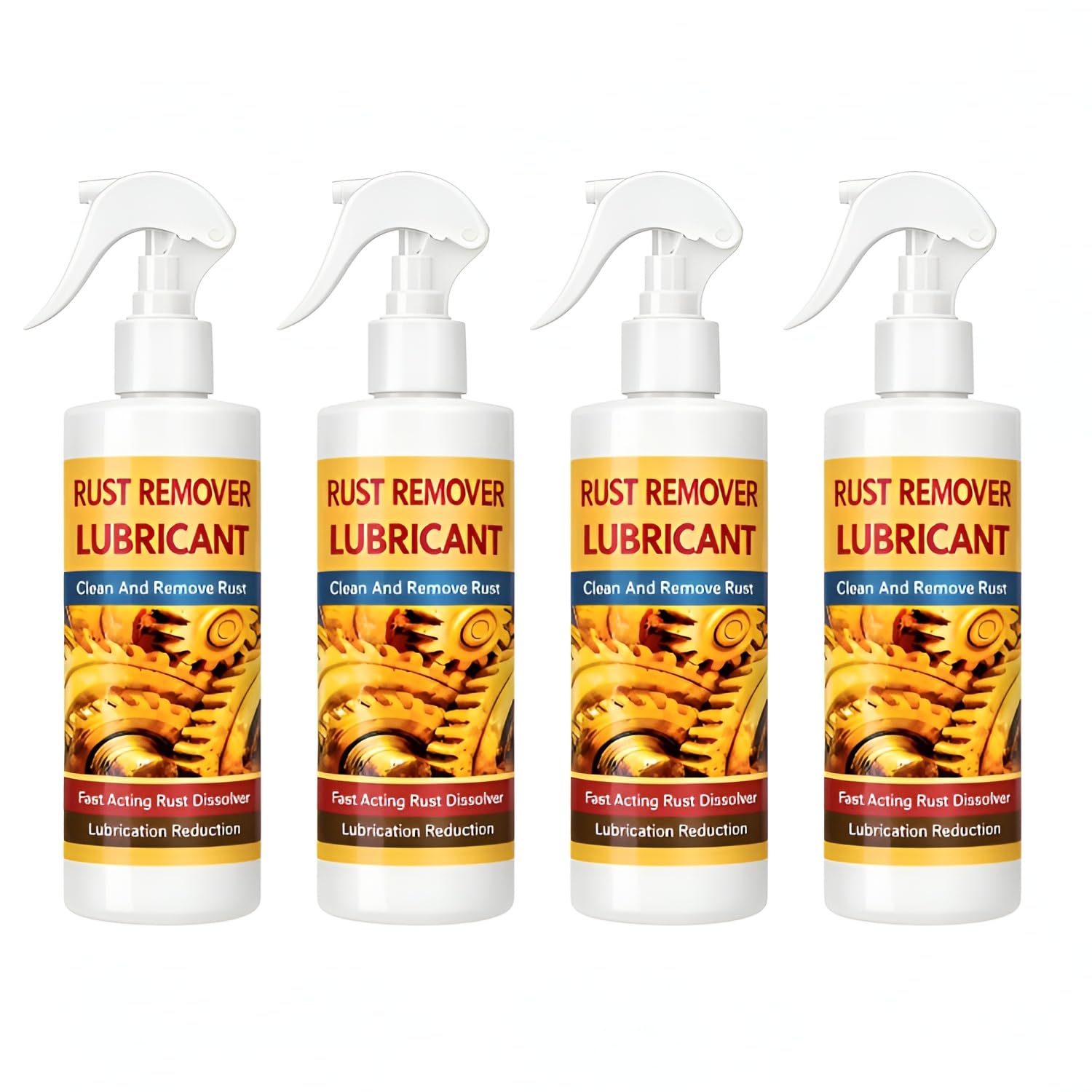 Anti - Rust Lubricant Spray & Rust Remover 200ml Each | Multi-Purpose Anti-Rust Spray for Metal Parts | Lubricating for Hinges, Nuts, Bolts, Tools & Machinery, Pack of 4-image-7