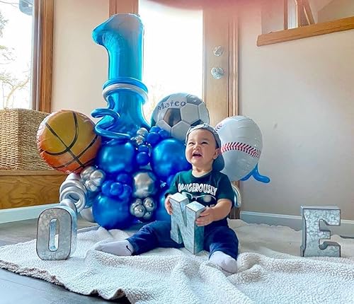 Miniatura 7 de Paquete de 10 globos de fútbol de aluminio de 18 pulgadas para helio metálico Club América, decoraciones redondas de fútbol dorado y negro para